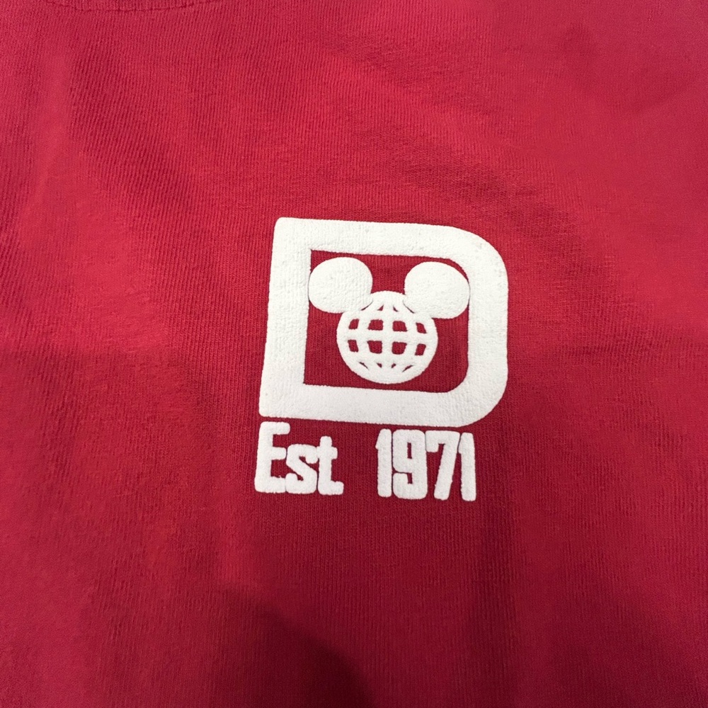 Disney Ladies’ Red Oversize Sweatshirt - Picture 4 of 5